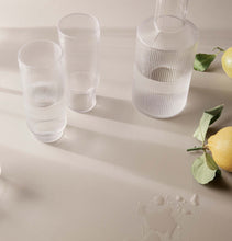 Load image into Gallery viewer, Ferm Living Ripple Long Drink Glasses - Set of 4