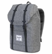 Load image into Gallery viewer, Herschel Retreat Backpack - Raven Crosshatch/Black Rubber
