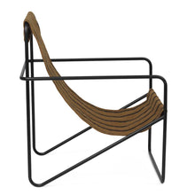 Load image into Gallery viewer, Ferm Living Desert Lounge Chair – Black/Stripes