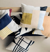 Load image into Gallery viewer, Ferm Living Kelim Cushion - Black Triangles