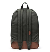 Load image into Gallery viewer, Herschel Supply Co. Heritage Backpack – Dark Olive/Saddle Brown
