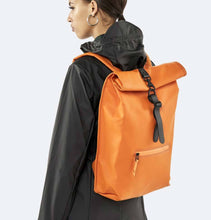 Load image into Gallery viewer, RAINS Rolltop Rucksack – Fire Orange