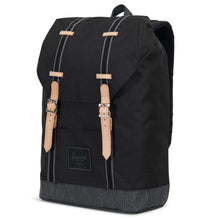 Load image into Gallery viewer, Herschel Retreat Backpack - Black/Black Denim – Offset Collection
