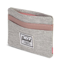Load image into Gallery viewer, Herschel Charlie Card Holder – Light Grey/Rose
