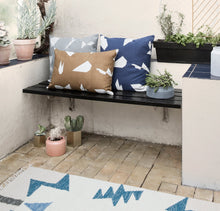 Load image into Gallery viewer, Ferm Living Kelim Rug - Blue Triangles - Small

