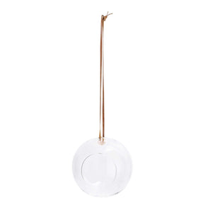 Bloomingville Round Glass Hanging Flowerpot