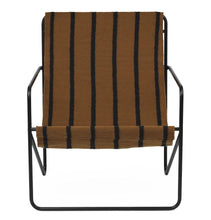 Load image into Gallery viewer, Ferm Living Desert Lounge Chair – Black/Stripes
