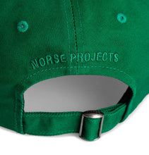 Load image into Gallery viewer, Norse Projects Twill Sports Cap – Sporting Green
