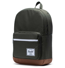 Load image into Gallery viewer, Herschel Supply Co. Pop Quiz Backpack – Dark Olive/Saddle Brown
