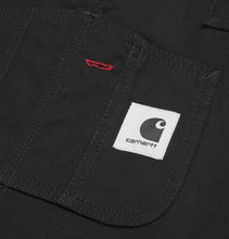 Load image into Gallery viewer, Carhartt WIP Women&#39;s W&#39; Bib Overalls – Black – Rinsed
